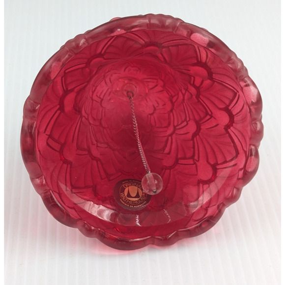 Original WaltherGlas Red Glass Bell Winter Christmas Tree Germany 5.5" H Rare - Picture 6 of 10